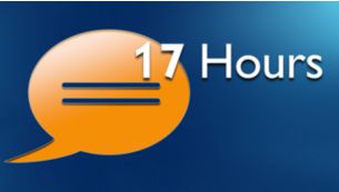 Up to 17 hours of talk time
