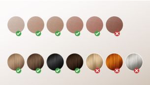 Suitable for a range of skin tones and hair colors