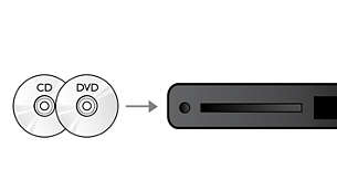 Přehrávání disků DVD a CD proto, abyste si mohli vychutnat všechny svoje filmy a hudbu