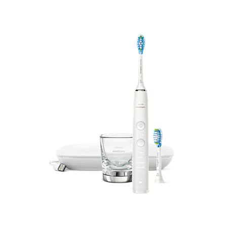 HX9913/17 DiamondClean 9000 Escova de dentes elétrica com app