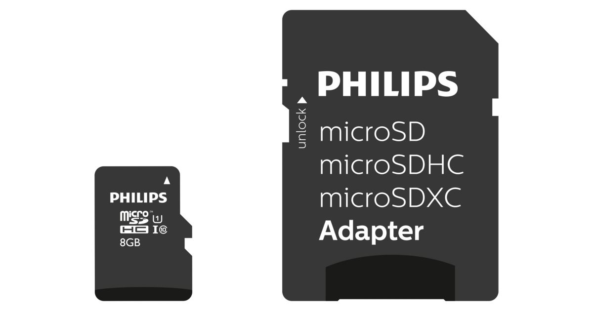Micro SD cards FM08MP45B/00 | Philips
