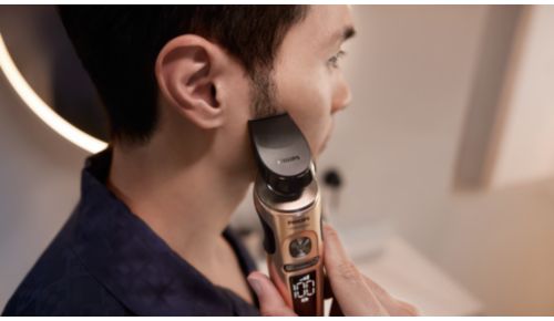 Trimming your mustache and sideburns