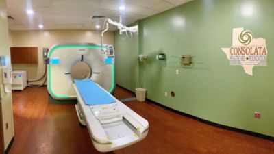 Incisive CT scanner inside Connally Memorial Medical Center imaging room