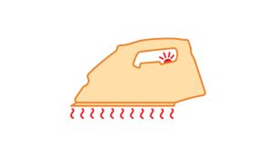 Temperature light indicates when the iron is hot enough