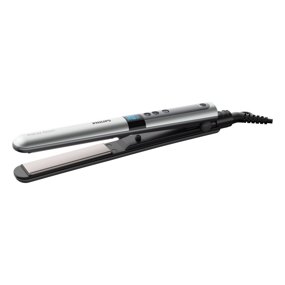 Philips hair straightener keratin smooth hotsell