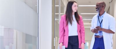 Trade-in account manager and physician 