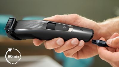 Cordless use for up to 90 mins