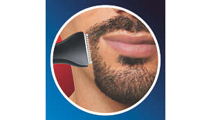 Skin friendly trimmer with rounded tips