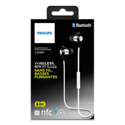 Auriculares sem fios, emparelhamento fácil via NFC
