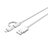 2-in-1 cable: Lightning, USB-C