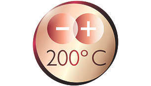 200°C maks. temperatur for perfekte stylingresultater