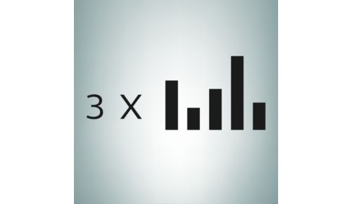 Drie equalizeropties, zodat er altijd een is die voldoet aan uw geluidsvoorkeuren