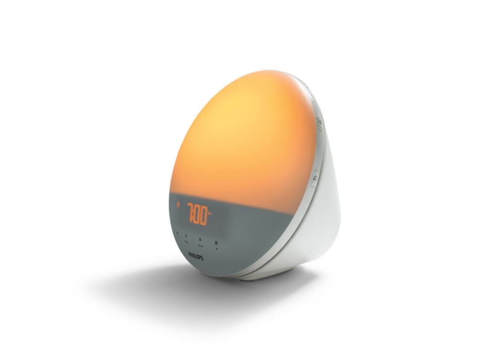 Reloj despertador al amanecer, smart wake up light funciona con