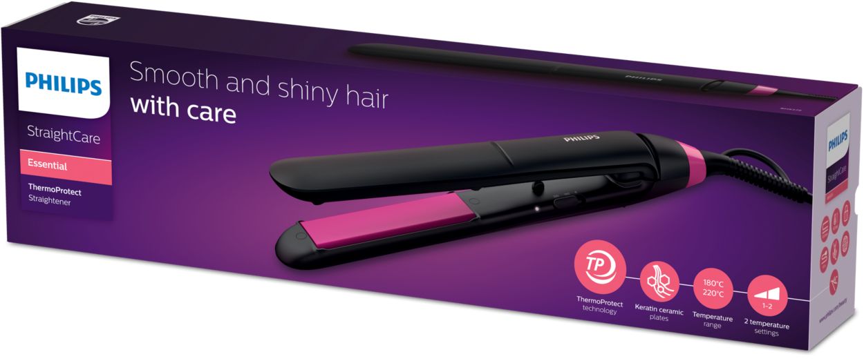 PHILIPS - BHS375/00 Piastra Per Capelli StraightCare Essential Colore Nero  / Rosa - ePrice