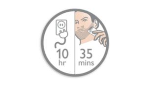 Jusqu'à 35 min d'autonomie pour 10 h de charge