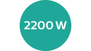 2200W of fast, high performance drying power