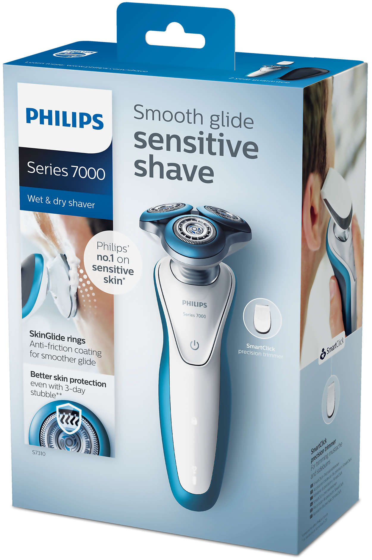 Shaver series 7000 ウェット＆ドライ電気シェーバー S7310/12 | Philips