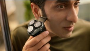 Pop-up trimmer for your mustache and sideburns