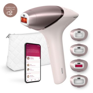 IPL hair removal device for face and body