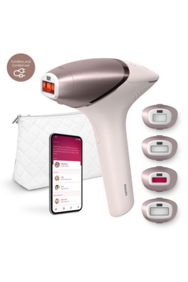 Philips Lumea IPL 8000 Series, corded with 4 attachments for Body