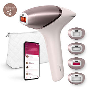Philips Lumea IPL 9000 Series IPL hair removal device for face and body