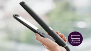 Extra Long plates (105mm) for fast and easy straightening