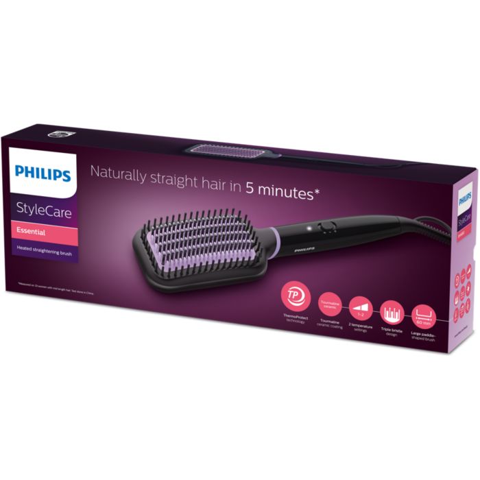 StyleCare Essential Heated straightening brush BHH880 03 Philips