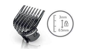Precision comb for a short buzz style.