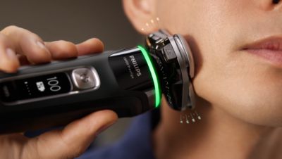 Präzision, selbst an schwer zu rasierenden Stellen