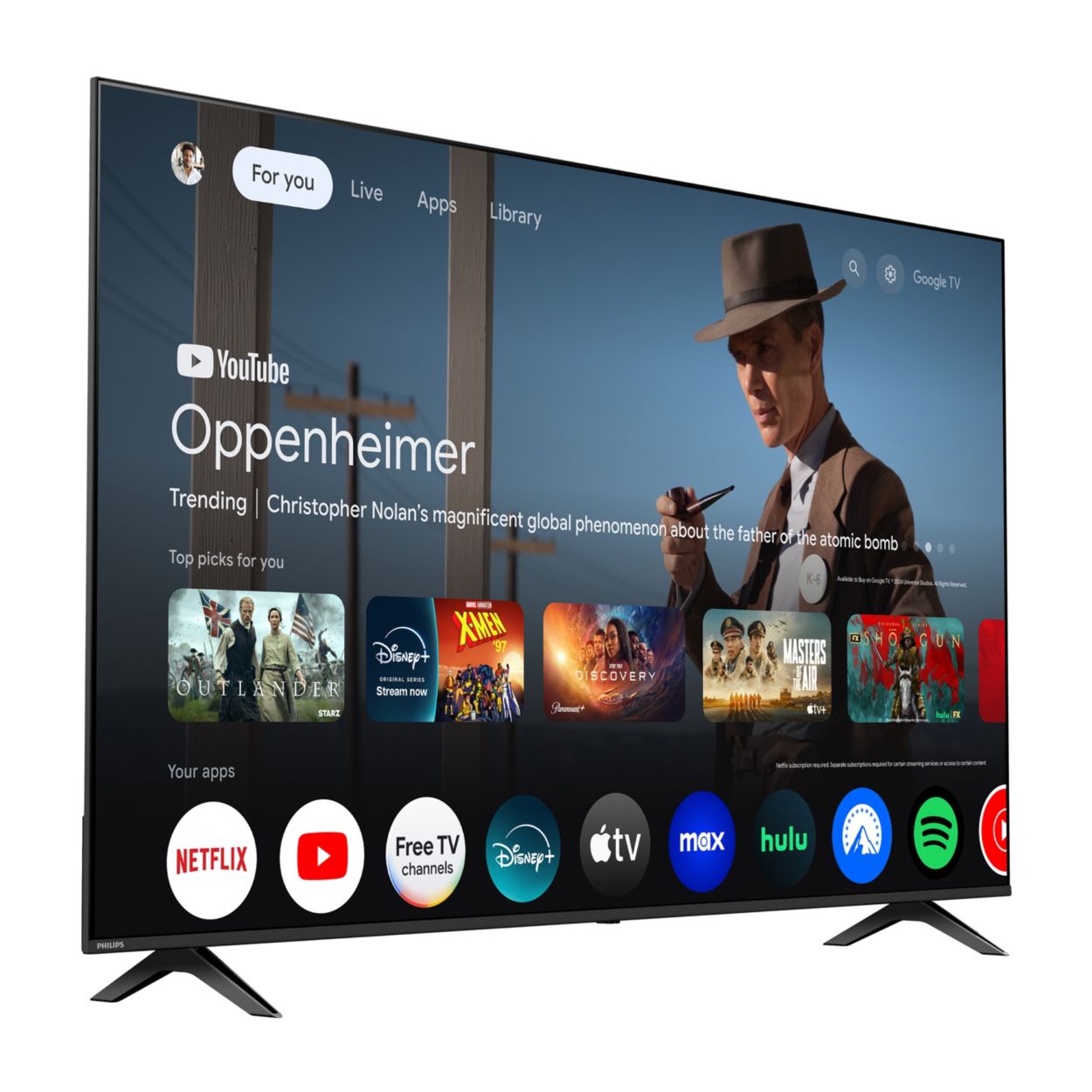 7000 series 4K Ultra HD LED Google TV 75PUL7552/F7 | Google TV