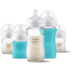 Philips Avent Natural Baby Bottle with Natural Response Nipple Baby Gift  Set Teal