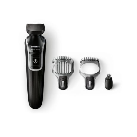 QG3321/16 Multigroom series 3000 Tondeuse barbe de précision 4 en 1
