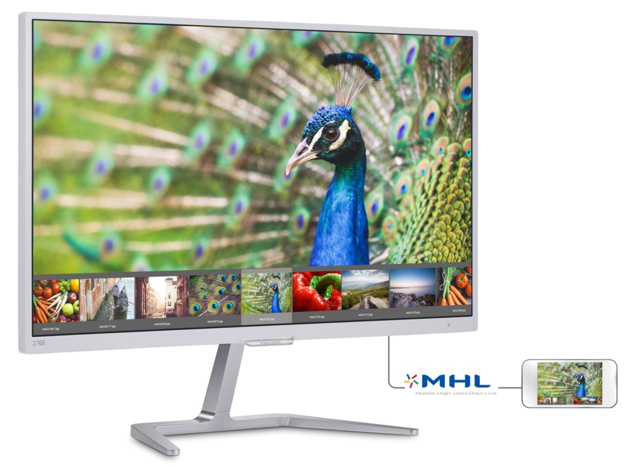 LCD monitor with Ultra Wide-Color 276E7QDSW/89 | Philips