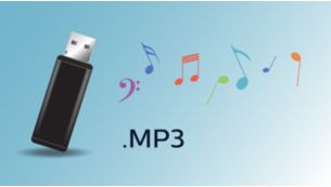 Genießen Sie MP3-Musik direkt über Ihre tragbaren USB-Geräte