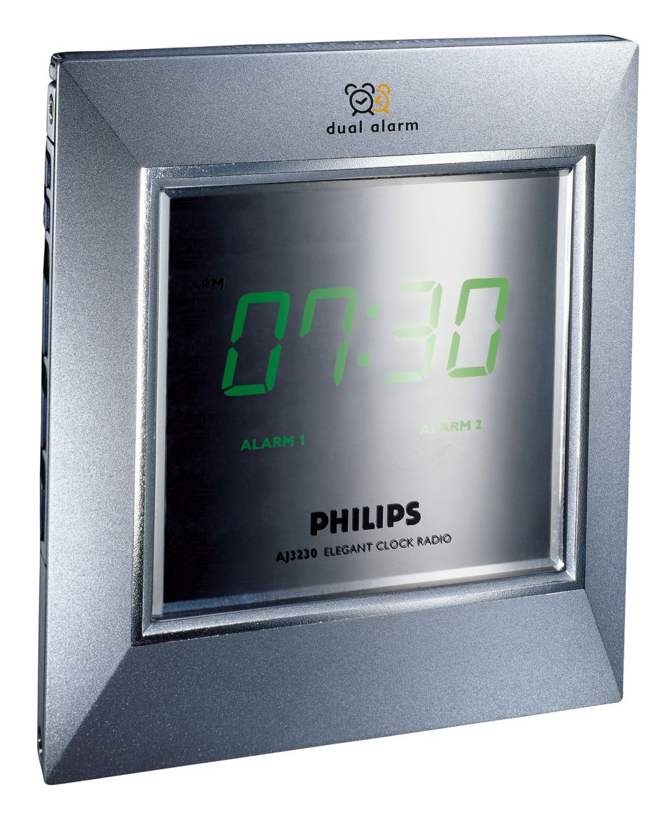 Wake up to the radio or a buzzer