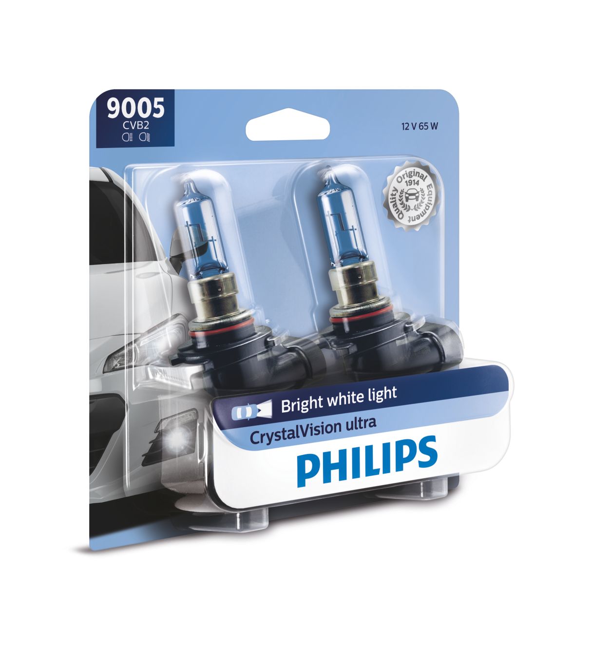 Philips Automotive Lighting H7 Standard Halogen Replacement Headlight Bulb,  2 Pack, white
