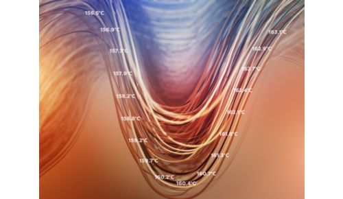 Monitoruje temperaturę włosów na bieżąco