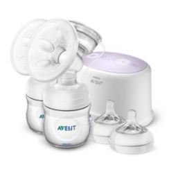 Double electric breast pump