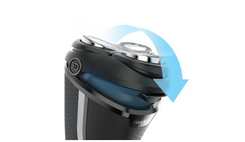 Follows the contours of your face for a comfortable shave