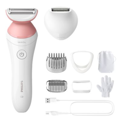 Philips Philips Lady Shaver Series 6000 Snoerloos scheerapparaat voor nat en droog gebruik BRL146/00 aanbieding