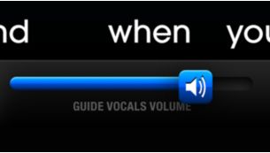 Выучите слова песни, используя функцию бэк-вокала