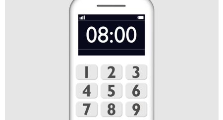 Large buttons and big fonts for easy dialing and reading