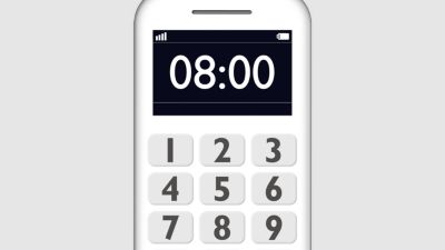 Большие кнопки и крупный шрифт — удобно набирать, легко читать