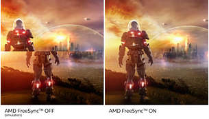 AMD FreeSync™ Premium; tear free, stutter free, fluid gaming