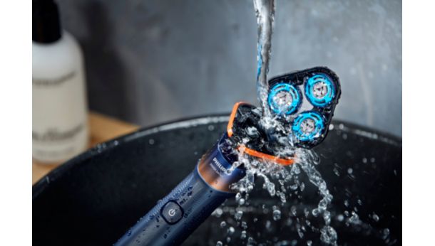 Kergesti puhastatav ühe nupuvajutusega avanemisega pea