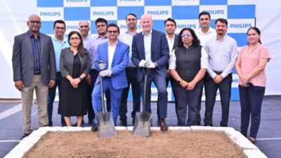 Philips leadership team at R&D center groundbreaking ceremony in Pune