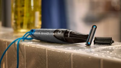 100% Showerproof body groomer