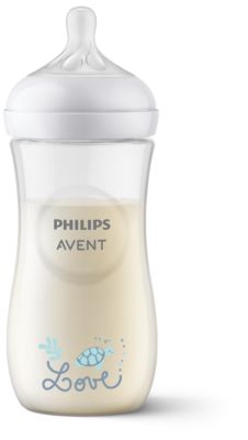 Philips Avent Natural Response 1 babyfles – 330 ml – flow 4 - schildpad - SCY906/11