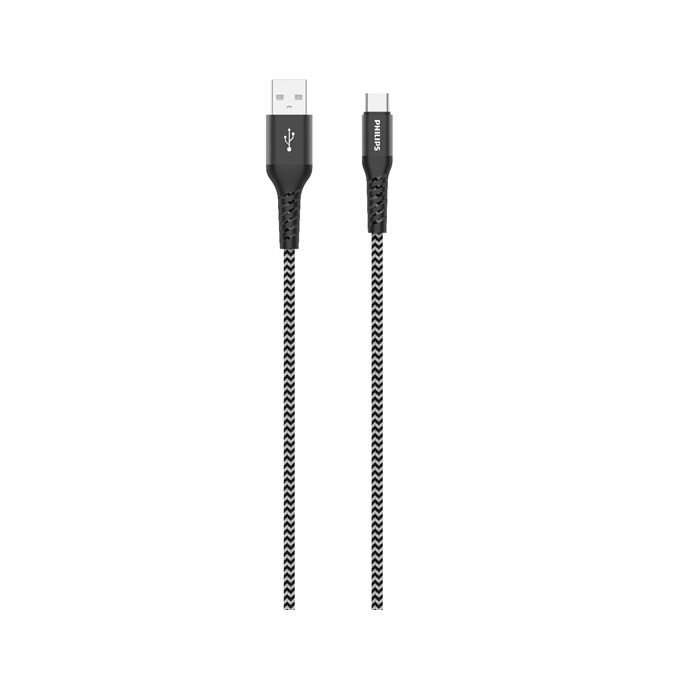 優質編織 USB-A 對 USB-C 纜線