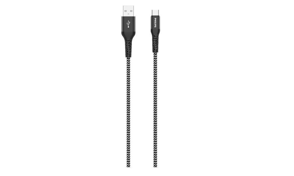 優質編織 USB-A 對 USB-C 纜線